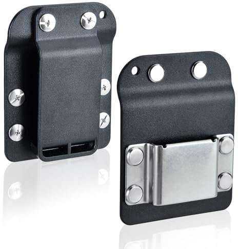 Ablefector Drill Holder for Tool Belt, Lightweight & Hands-Free Drill Clip for Construction, Quick-Access Belt Hook for Impact Guns, Practical Tool Accessories