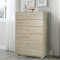 Da Valeria Cassettiera con 6 cassetti (L.68 x P.40 x H.115) cm, colore rovere