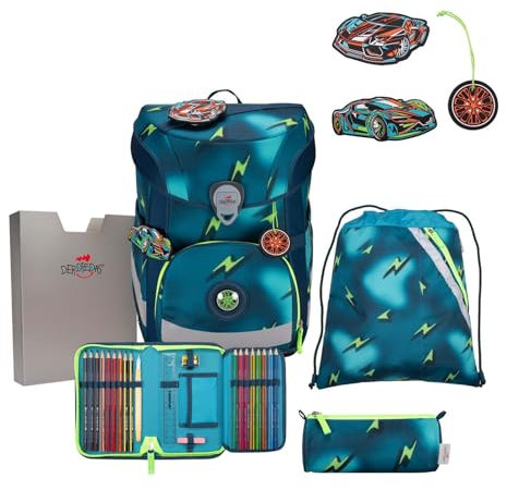 DerDieDas ErgoFlex Easy Schulranzenset 5-teilig Magic Light