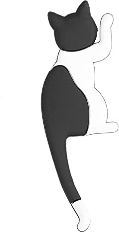 Sunicon Cat Refrigerator Magnets, Cute Multifunction Cat Shape Fridge Magnet Hook for Refrigerator Decoration with Strong Magnetic for Locker, Whiteboard, Cabinet, Home and Kitchen (A01)