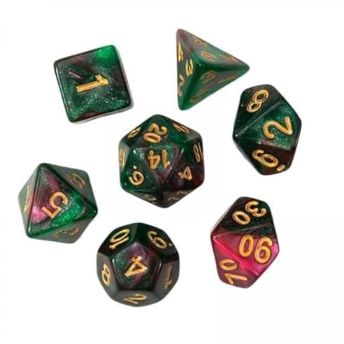 EHJRE 2X 7X D4 D20 Polyedrische Würfel Würfel Mehrseitige Würfel für Mathematik Unterricht