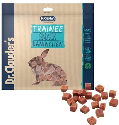 Trainee Snack Mega Mix 2 | Leckerli für Hunde & Katzen | 500 g | 4 Sorten | Dr. Clauder's | Ergänzungsfuttermittel für Hunde & Katzen | 95 % Kaninchenfleisch | Schonend dampfgetrocknet