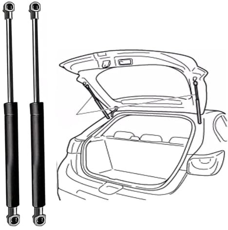DECAIK 2 Stück Automotive Kofferraum Stoßdämpfer Gasfeder für OPEL Insignia A 2008-2017(No #013332570)-49.9cm, Hintere Kofferraumstreben Stange Hubstütze Stoßdämpfer