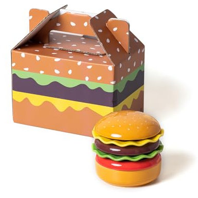 Mini Ceramic Sauce Plates Sets (6 Pieces), Cute Hamburg Style Dessert Plates & Snack Bowls with Lid Sets. Novel Tableware Gift.