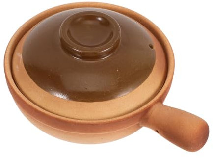 VERDANVERSE Multi-functional Clay Cooking Pot for Rice Soup and Stew Traditional Design Capacity for Family Gatherings Parties and Travel Versatile Asian Cookware for Healthy Cooking