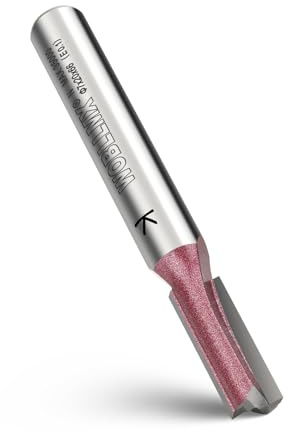 WOBLLMX 8mm Schaft Nutfräser,Ø7mm Arbeitslänge 20mm | Professional Hartmetall Bestückt Nutfräser Standard für Holz Dichteplatte Zubehör Handfräse