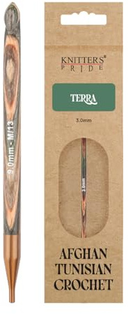 Knitter's Pride Terra Tunesische Häkelnadel 9,00 mm - 1 Stück