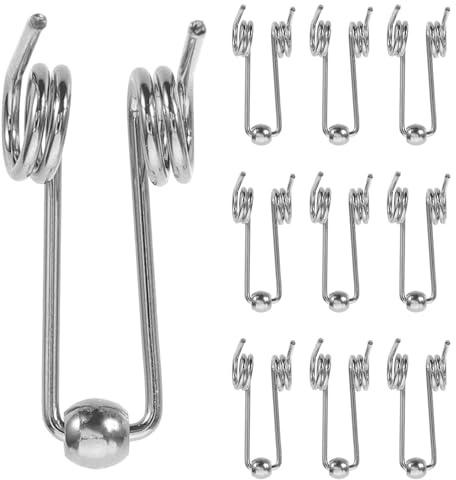 10 Stück Torsionsfeder für Lockenstab aus Metall, Silber | Haarstyling Geräte, Hohe Hitzebeständigkeit, Einfache Montage, für Alltag und Besondere Anlässe