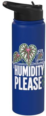 Humidity Please Houseplant Care Stainless Steel Insulated Water Bottle
