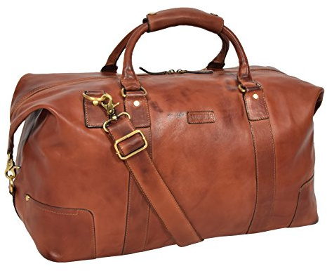Echtes Leder Reisetasche Vintage Hellbraun Luxus Reise Duffle Tasche Fitnessstudio Wochenende Kabine Tasche - Rome