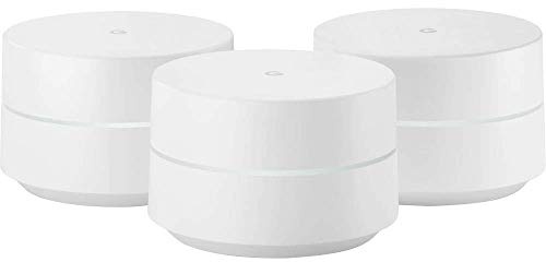 Google Mesh Wi-Fi Router Whole Home System, White, Pack of 3