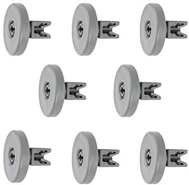 Dishwasher Lower Basket Wheels (Pack of 8), Dishwasher Dishwasher Safe for AEG Favorit, Privileg, Zanussi, etc.