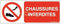AUA SIGNALETIQUE - Panneau Chaussures interdites-B - 160x60 mm, Vinyl adhésif