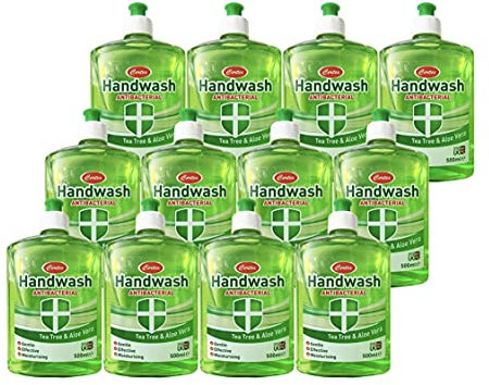 Certex Antibacterial Hand Wash Tea Tree & Aloe Vera - Green (pack of 12)