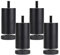 4 Pièces Pieds de Meubles Reglables Pieds de Meubles en Alliage d'aluminium Meubles Jambes Ronde Métal Pattes de Meuble Table Canapé Lit,Noir(6cm)