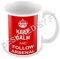 Keep Calm and Follow Arsenal Ceramic White 11oz Gift Mug by FT