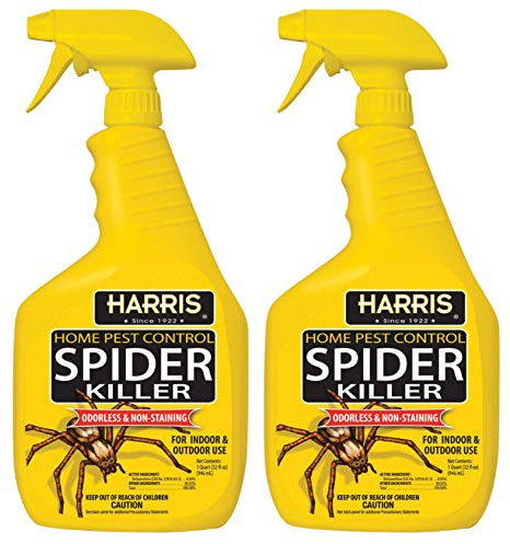 Harris Spider Killer, Liquid Spray with Odorless and Non-Staining Formula (32oz, 2-Pack)