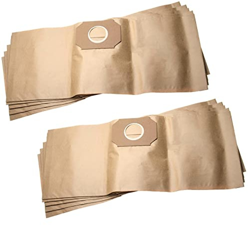 vhbw 10x Staubbeutel kompatibel mit Thomas 920 | 820, 820 SC, 1020 Staubsauger - 38,7cm x 24,5cm braun