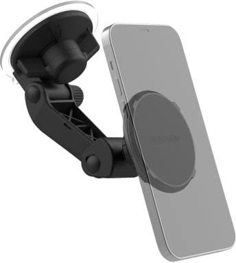 ROKFORM - Supporto magnetico per telefono per parabrezza, compatibile con custodie custodie per telefono MagSafe, ventosa potente, inclinazione a 210°, rotazione a 360°