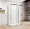 Acezanble Duschabtrennung 100x80x80cm Duschkabine U-FORM U-Kabine Dusche 6mm glas Duschtür H195cm