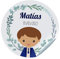 24 Etiquetas adhesivas comunión. Pegatinas personalizadas con nombre y fecha para los regalos de tus invitados. Stickers adhesivos personalizados (45 mm)