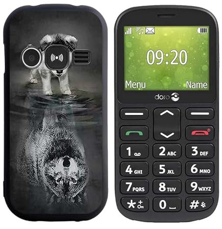 HGJTF Case for Doro 1360 (2.40 inches), Ultra Thin Case Black Soft Silicone Anti-Scratch Protective Case, TPU Bumper Cover Mobile Phone Case for Doro 1360 - WMA27