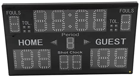 Multisport 15-stellige Elektronische Anzeigetafel Tischanzeigetafel für Basketball-Volleyball-Wrestling und Mehr 100‑240 V