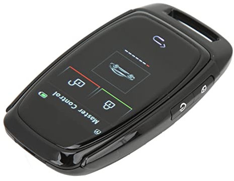 LCD Smart Key Remote Start Car Car Sticker Switch Change Display Multi-Language One Button Start Simple Car Operation (Nero)