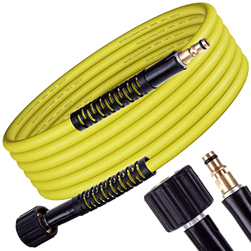 Ersatzschlauch für Hochdruckreiniger – 20m 180bar Kompatibel mit Kärcher Hochdruckreiniger Zubehör K2-K7 Home Serie – M22x1,5 mit 14mm Stecker Typ K und Typ CLICK nach 2007