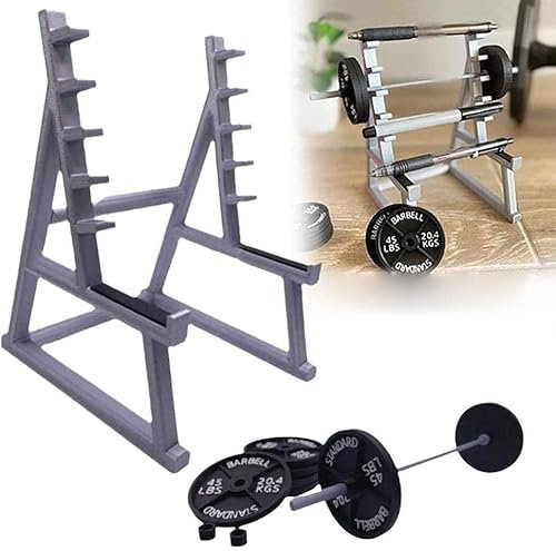 Yajimsa Squat Rack Stifthalter | Squat Rack Pen Holder | Langhantelständer-Stifthalter | Stifthalter Für Den Schreibtisch | Kreativer Fitness-Gewichts-Briefpapierständer, Mini-Squat-Rack-Ornamente