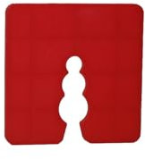 Abstandhalter 3mm 100 Stück | Unterlegplatten Distanzhalter Distanzklötze Trageklötze aus Kunststoff