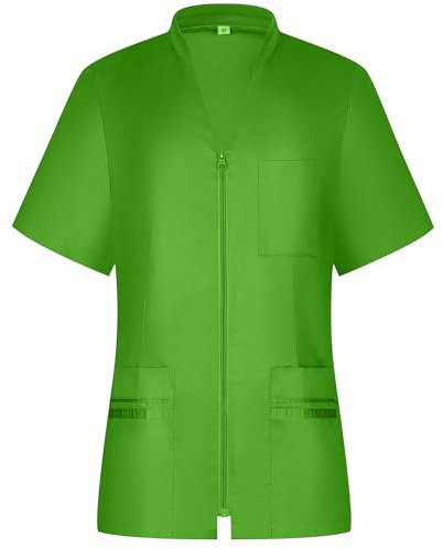 MISEMIYA - Arbeitskleidung Frau Kurze ÄRMEL UNIFORM KLINIK Krankenhaus Reinigung TIERARZT Gesundheit GASTGEWERBE -712 - Small, Apple Green
