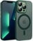 KPPIT Magnetic Case for iPhone 13 Pro Max 6.7-inch Compatible with MagSafe,Translucent Matte Back Camera Lens Full Protect Slim Shockproof Phone Cover(Green)
