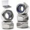 Vifmy 190 Pack M5-0.8mm Nylon Insert Hex Lock Nuts, 304 Stainless Steel A2-70 Locknuts,Standard Metric Thread Nylock Nuts