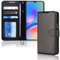 TECHGEAR Galaxy A05s Leather Wallet Case, Flip Book Protective Case Cover [RFID BLOCKING] with Wallet Card Holder, Stand and Wrist Strap - Black PU Leather with Magnetic Closure For Samsung A05s