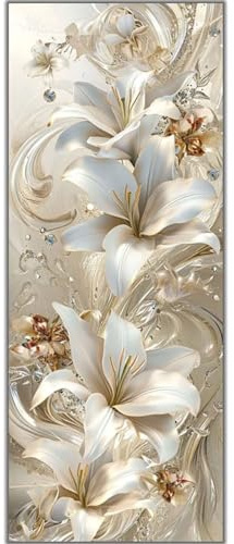 Diamond Painting Blume Lilie, Diamond Painting Groß xxl 60 X 30 cm, DIY Diamant Painting Bilder, 5D Diamond Painting Erwachsene, Daiments Painting Diamond-Painting Crafts, Haus Wand Dekoration -685FC