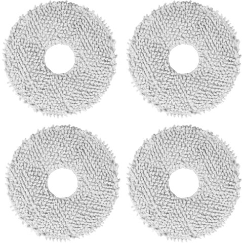 Okaywork 4pcs paños para limpiar pisos Trapeadores de repuesto aplicables a X10, L10s Ultra, S10 PLUS, W10s Pro, Gen2 hasta 180 rpm, presión constante, trapeadores de repuesto para limpieza de pisos