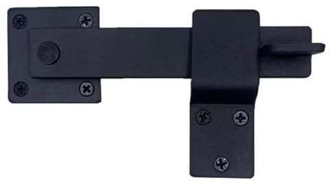 alloneslife Juego de pernos de puerta de acero resistente, cerrojos de bloqueo seguro, cerrojos de acero para puerta de madera y muebles