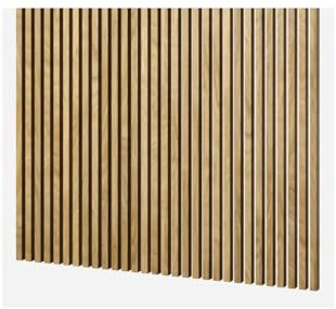 MEBANO Lot de 14 Panneaux Muraux MDF Ignifuges 240 x 2,5 x 4 cm Chêne Naturel Grandson Lamelles Murales Décoration Murale Revêtement Bois pour Mur et Plafond