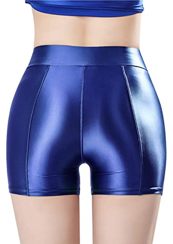 Mountainbike Shorts Kinder Oversize-Shorts, Nachtclub-Hotpants, sexy, beliebt (Blue, L)