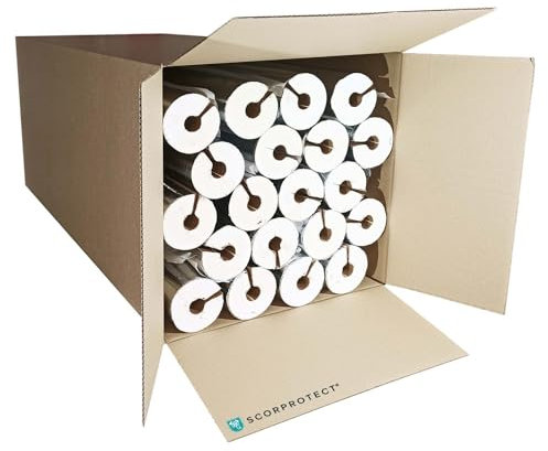 Scorprotect® voller Karton selbstklebende Alu PUR Rohrschale / Rohrisolierung mit Gewebemantel (Alu, 22 x 30 mm x 1 Meter)