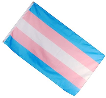 Supvox Transgender Polyester Regenbogenflagge Große Strapazierfähige Pride Flagge Für Den Außenbereich LGBT Dekoration Für Paraden Und Festivals