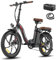 Fafrees F20+Pro E Bike Klapprad, Upgrade 2025 Ebike Herren 20 * 3.0 Zoll, Elektrofahrrad 22.5Ah/810Wh Akku, E-Bike Damen 250W 25km/h, Fatbike 7S, E-Fahrrad Klappbar Lagergewicht 140 KG (Schwarz)