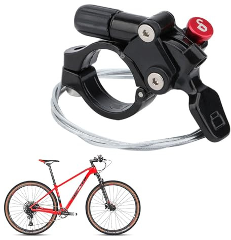 Remote Lock Lever, Front Fork Spare Parts Aluminium Alloy Mountain Fork Lock Control Parts Mountain Bike Oil Spring Front Fork