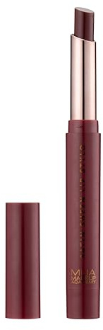 MUA Satin Sheen Lip Stylo Lipstick, Survivor, Vegan (Pack of 1) | Bold Plum Shade, Hydrating Satin Finish, Highly Pigmented, Vegan & Cruelty Free