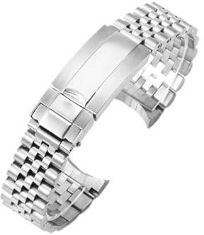 WTNZBAEM 20 mm Jubilee-Armband, kompatibel mit Rolex Sub GMT Yacht Daytona, Herrenarmband, Luxusuhr, DATEJUST
