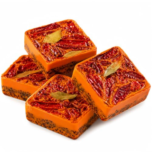 WELLIFY Spicy Beef Tallow Hot Pot Base 200g, 4 X 50g Blocks | 4 Individually Wrapped 50g Blocks, Perfect for Hot Pot, Sichuan-Style Spicy Flavour, Ready to Use