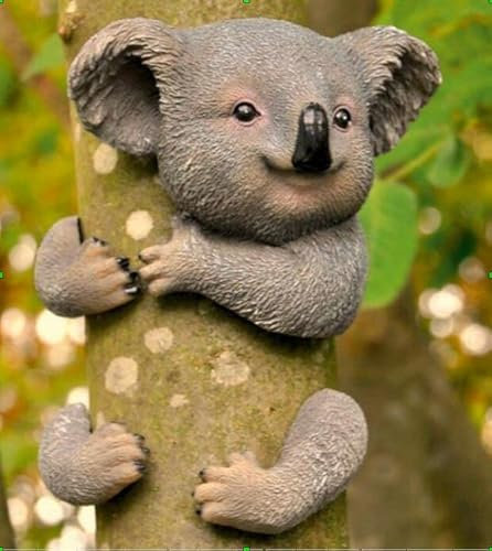 Garden Mile® - Decoración para árbol de jardín, elemento decorativo con diseño de animal agarrado a un árbol, esculturas para jardín, decoración del hogar