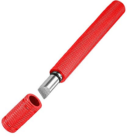 Golf Club Groove Sharpener, Golf Club Cleaner and Iron Wedge Groove Sharpener Tool with 6 Carbide Tungsten Steel Cutters, Golf Club Re-Grooving Cleaning Tool 6-Tip, Golf Accessory