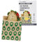 Lunchskins Compostable XL Food Storage Sandwich Bags Chevron, 50 Count